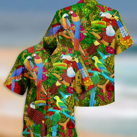 Parrot Love Human Love Sky - Hawaiian Shirt - Owl Ohh - Owl Ohh