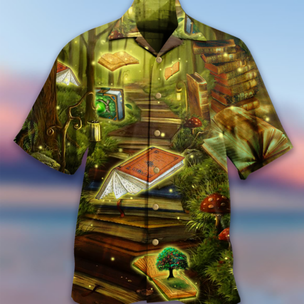 Book Magic Fly Mysterious World - Hawaiian Shirt - Owl Ohh - Owl Ohh