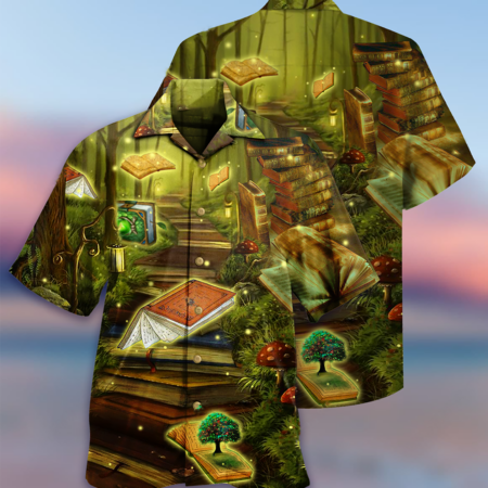 Book Magic Fly Mysterious World - Hawaiian Shirt - Owl Ohh - Owl Ohh