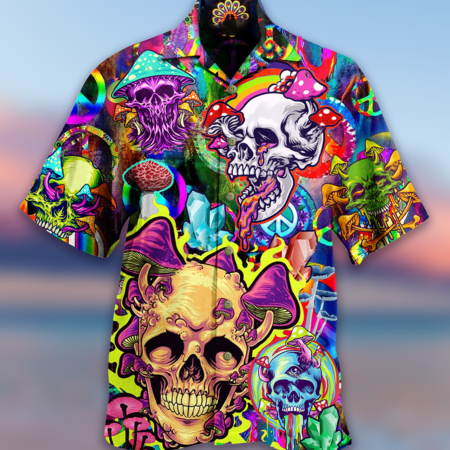 Skull Rainbow Smile - Hawaiian Shirt - Owl Ohh - Owl Ohh
