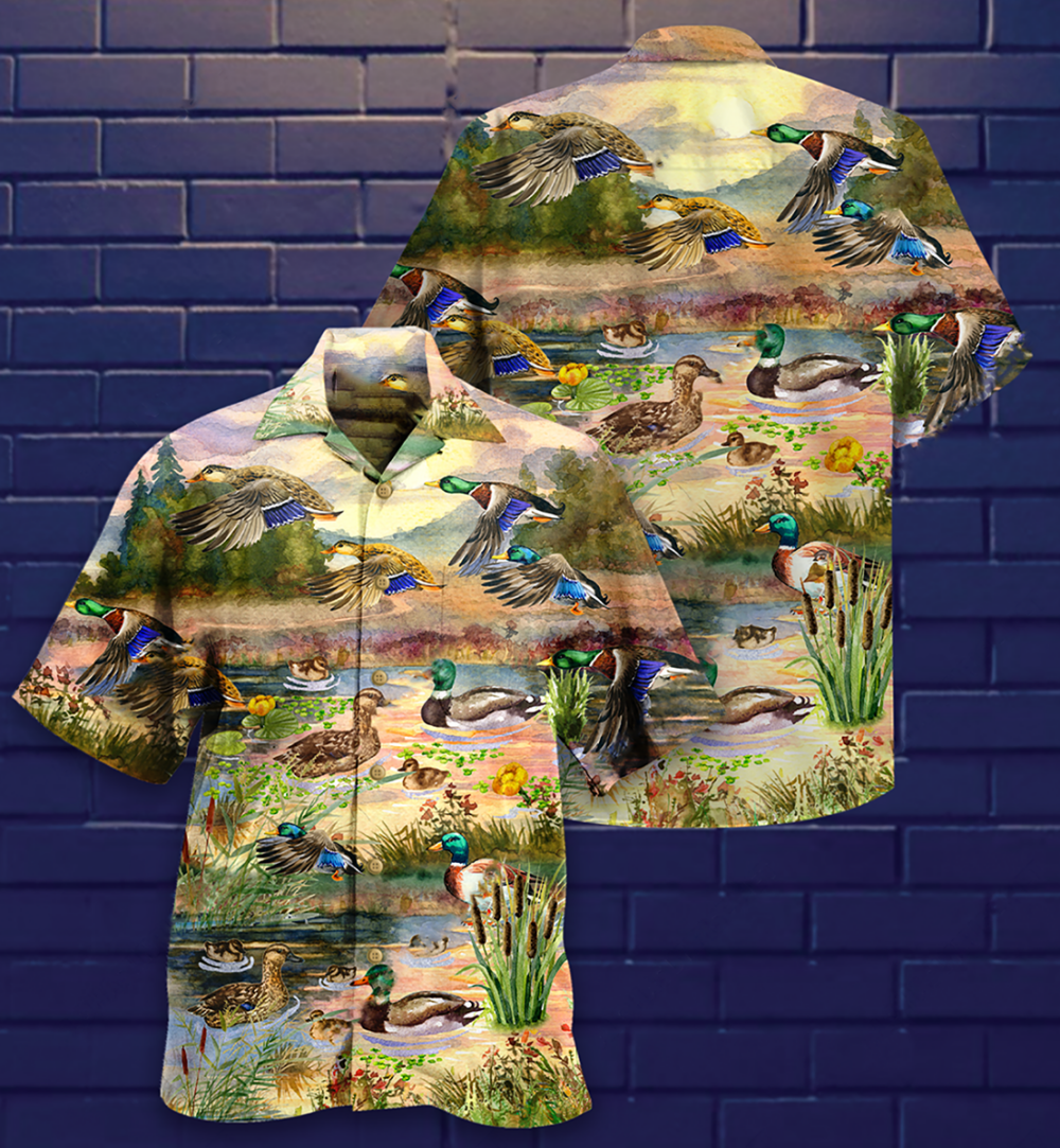 Duck Love Beautiful Sky - Hawaiian Shirt - Owl Ohh - Owl Ohh