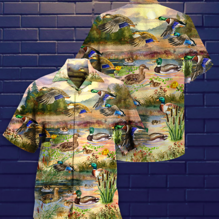 Duck Love Beautiful Sky - Hawaiian Shirt - Owl Ohh - Owl Ohh