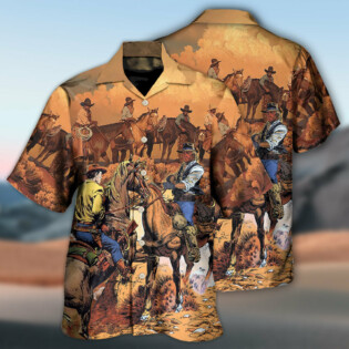 Cowboy Western Riding Horse - Hawaiian Shirt - Owl Ohh - Owl Ohh