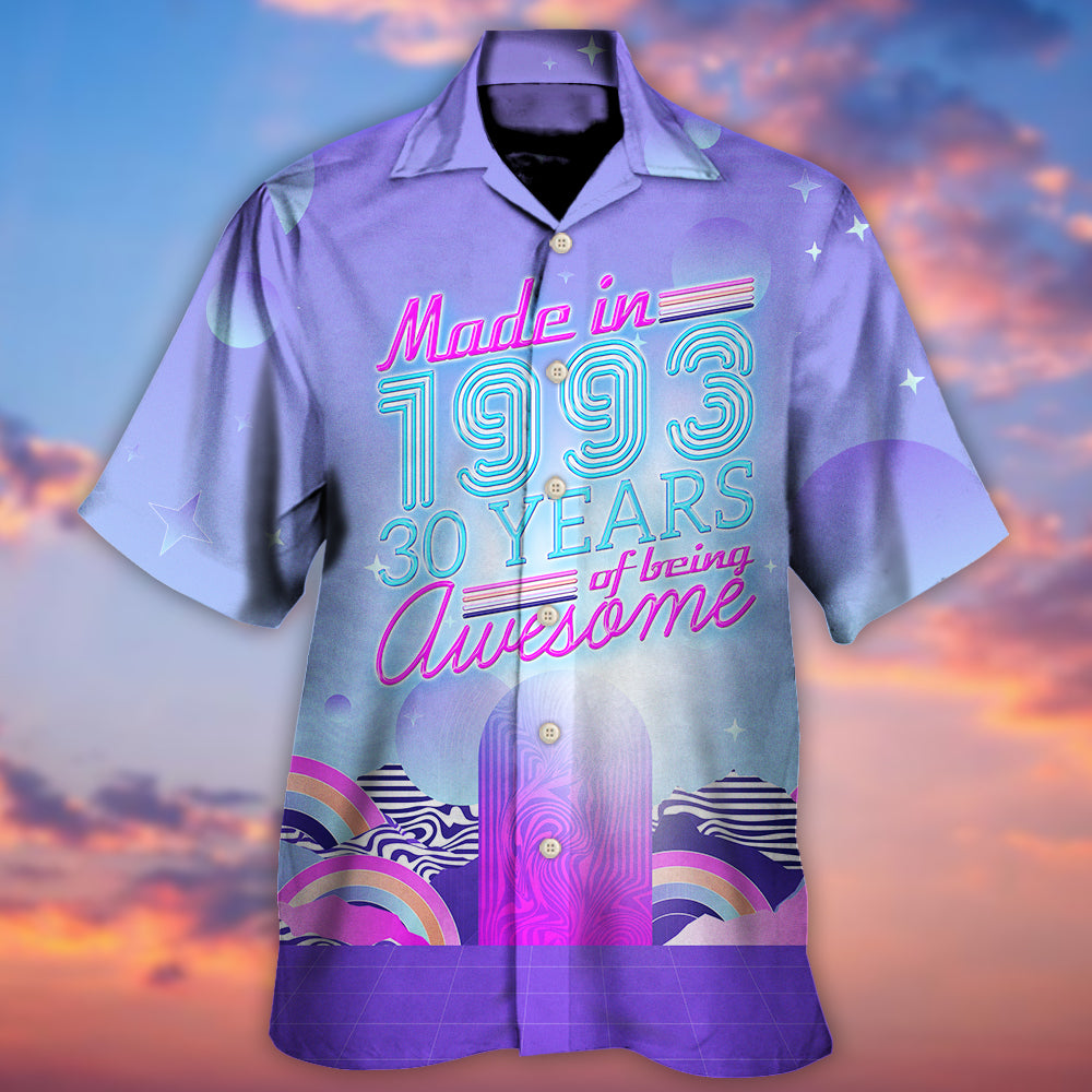 Age - Made In 1993 30 Years Of Being Awesome - Hawaiian Shirt - Owl Ohh - Owl Ohh