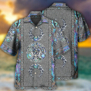 Wicca Mystery Spirit Triple Moon Witch - Hawaiian Shirt - Owl Ohh - Owl Ohh