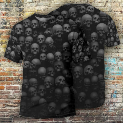 Skull Let Them Go To Hell - Round Neck T-shirt - Owl Ohh - Owl Ohh