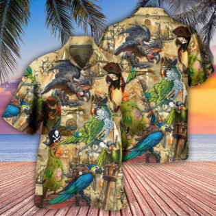 Parrot Pirates Life Vintage - Hawaiian Shirt - Owl Ohh - Owl Ohh