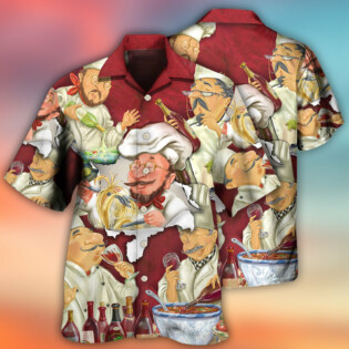 Master Chef Cooking Art Style - Hawaiian Shirt - Owl Ohh - Owl Ohh
