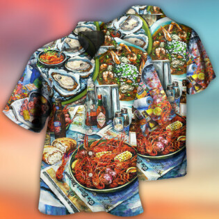 Food Sea Food And Drink Art Style - Hawaiian Shirt - Owl Ohh - Owl Ohh