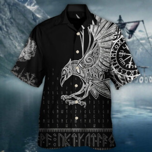 Viking Raven Odin Victory - Hawaiian Shirt - Owl Ohh - Owl Ohh