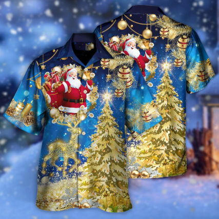Christmas Tree Blue Style - Hawaiian Shirt - Owl Ohh - Owl Ohh