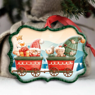 Christmas Santa Is Coming Xmas Lover - Horizonal Ornament - Owl Ohh - Owl Ohh