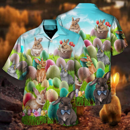 Easter This Is My Easter Shirt Rabbit Funny Happy Easter - Hawaiian Shirt - Owl Ohh for men and women, kids - Owl Ohh