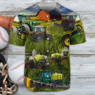 Tractor Just One More Tractor I Promise - Baseball Jersey - Owl Ohh - Owl Ohh