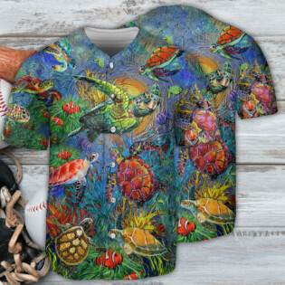 Turtle Have A Turtley Awesome Day - Baseball Jersey - Owl Ohh - Owl Ohh
