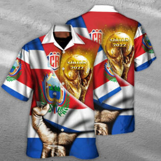 World Cup Qatar 2022 Costa Rica Will Be The Champion Flag Vintage - Hawaiian Shirt - Owl Ohh - Owl Ohh