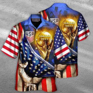 World Cup Qatar 2022 USA Will Be The Champion Flag Vintage - Hawaiian Shirt - Owl Ohh - Owl Ohh