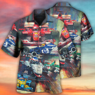Formula One Car Racing Amazing Unstoppable - Hawaiian Shirt - Owl Ohh - Owl Ohh