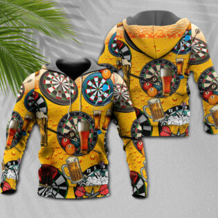 Dart And Beer Love Life Stle - Hoodie - Owl Ohh - Owl Ohh