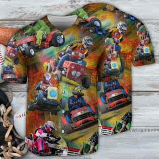 Car Racing Color Love Racing Style - Baseball Jersey - Owl Ohh - Owl Ohh