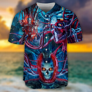 Skull Machine Style - Baseball Jersey - Owl Ohh - Owl Ohh