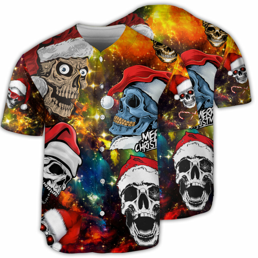 Skull Love Christmas - Baseball Jersey - Owl Ohh - Owl Ohh