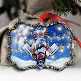 Hot Rod Christmas Snow Ball - Horizonal Ornament - Owl Ohh - Owl Ohh