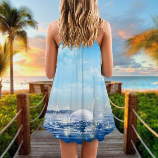 Music Sounds Of Nature - V-neck Sleeveless Cami Dress - Owl Ohh - Owl Ohh