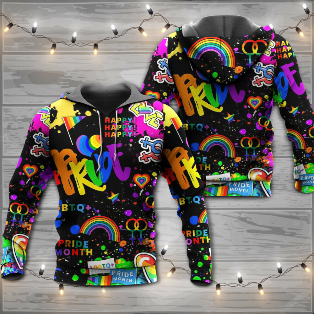 LGBT Pride Mix Color - Hoodie - Owl Ohh - Owl Ohh