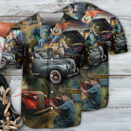 Car Auto Repair Is My Passion - Baseball Jersey - Owl Ohh - Owl Ohh
