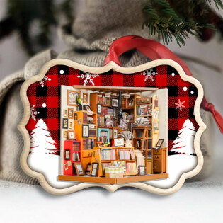 Bookstore Christmas A Book Is A Dream That You Hold In Your Hands - Horizonal Ornament - Owl Ohh - Owl Ohh