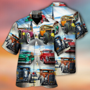 Hot Rod Racing Lover Cool Art Style - Hawaiian Shirt - Owl Ohh - Owl Ohh