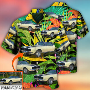 Car Camaro Car Classic Style Tropical Flower Custom Photo - Hawaiian Shirt - Owl Ohh - Owl Ohh