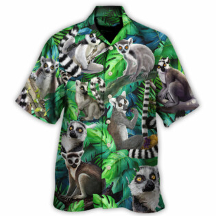 Lemur Madagascar In The Jungle - Hawaiian Shirt - Owl Ohh-Owl Ohh