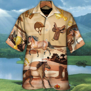 Horse Riding Flamingo Husband And Wife Riding Partners For Life Personalized - Hawaiian Shirt - Personalized Photo Gifts for men and women, kids - Owl Ohh