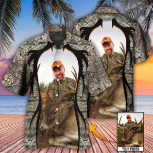 Hunting Lover Cool Pattern Custom Photo - Hawaiian Shirt - Owl Ohh - Owl Ohh