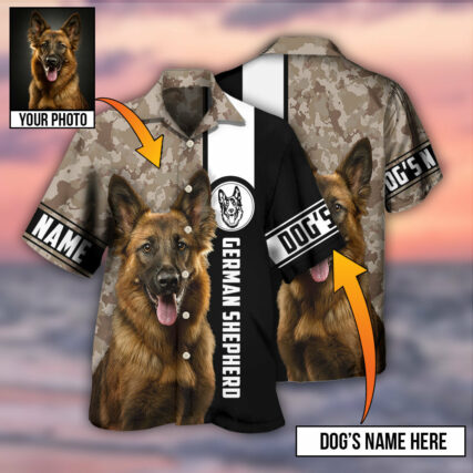 German Shepherd My Lovely Dog Custom Photo Personalized - Hawaiian Shirt - Owl Ohh - Owl Ohh