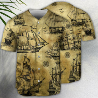 Sailing I Plan To Go Sailing Vintage Sail - Baseball Jersey - Owl Ohh - Owl Ohh