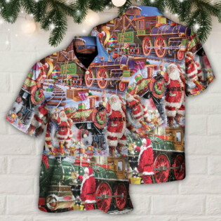 Christmas Santa Snow Village Christmas Spirit Of Giving - Hawaiian Shirt - Owl Ohh - Owl Ohh