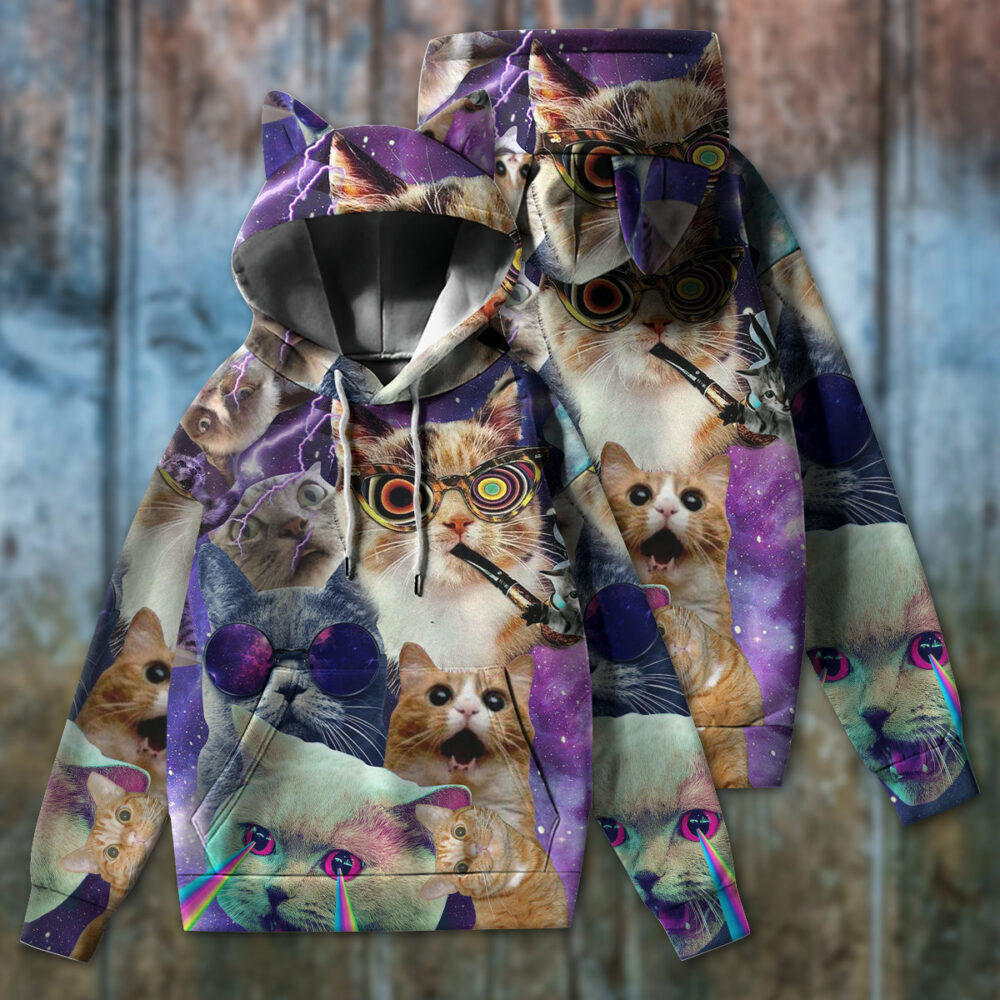 Cat The Battle Flying Cat Rebellion - Ears Hoodie - Owl Ohh - Owl Ohh
