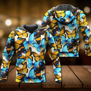 Butterfly Abstract Colorful Vintage - Hoodie - Owl Ohh - Owl Ohh