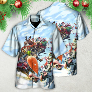 Christmas Santa Happy Funny Christmas - Hawaiian Shirt - Owl Ohh - Owl Ohh