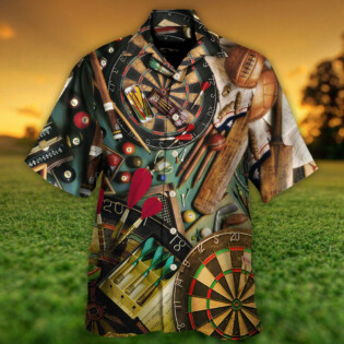 Dart World Okayest Dart Player - Hawaiian Shirt - Owl Ohh - Owl Ohh