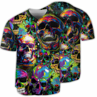 Skull Smiley - Baseball Jersey - Owl Ohh - Owl Ohh