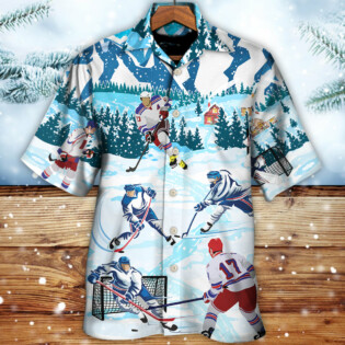 Ice Hockey Lover Cool Sport - Hawaiian Shirt - Owl Ohh - Owl Ohh
