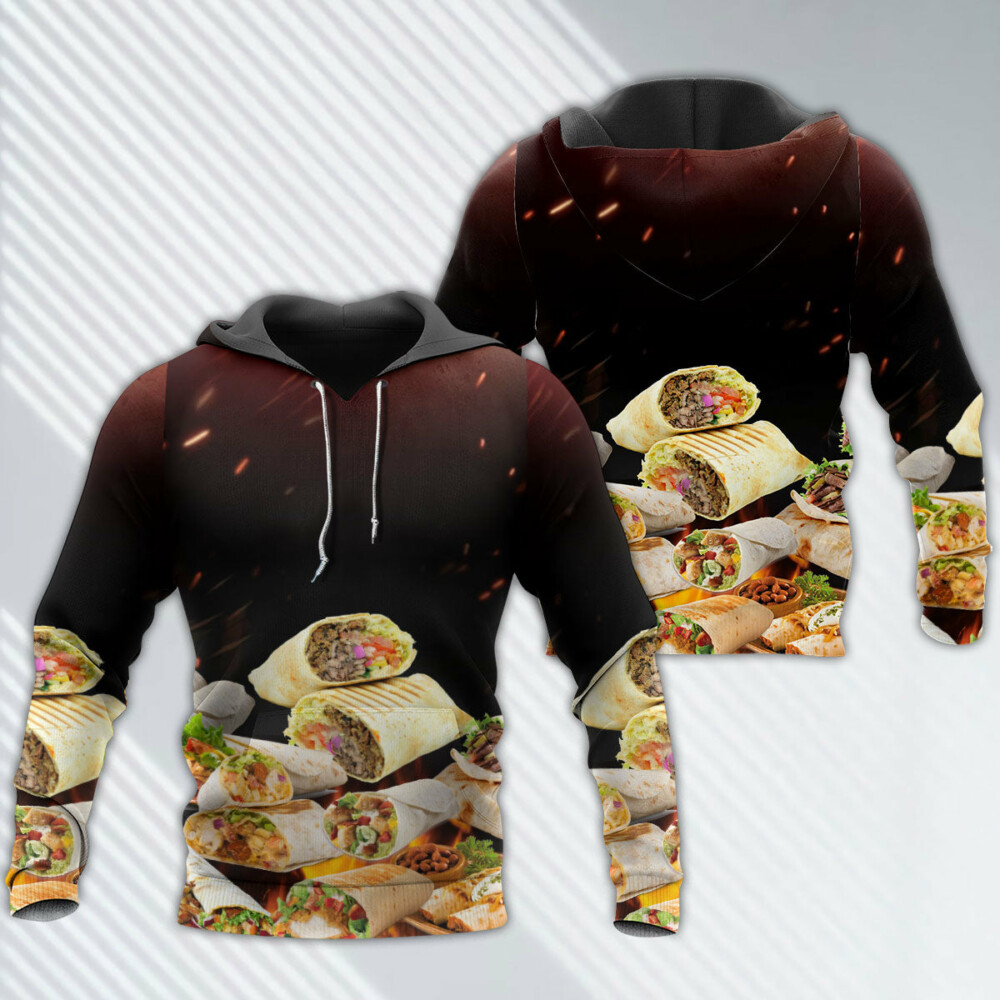 Food Burritos Fast Food Delicious - Hoodie - Owl Ohh - Owl Ohh