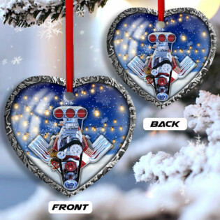 Hot Rod Christmas Snow Ball - Heart Ornament - Owl Ohh - Owl Ohh