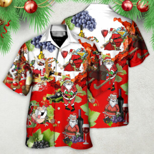 Christmas Santa Get Drunk At Christmas Party - Hawaiian Shirt - Owl Ohh - Owl Ohh