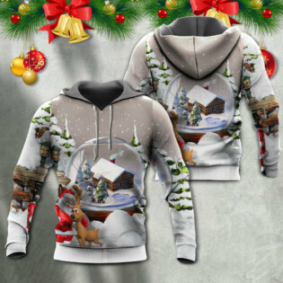 Christmas Santa Giving Christmas For Everyone - Hoodie - Owl Ohh - Owl Ohh