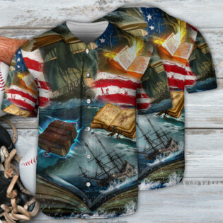 Book Independence Day Love Book - Baseball Jersey - Owl Ohh - Owl Ohh